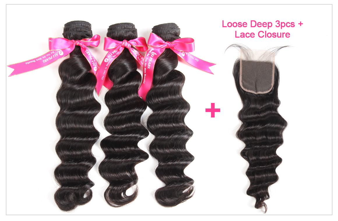Loose Deep Wave With 4x4 Closure