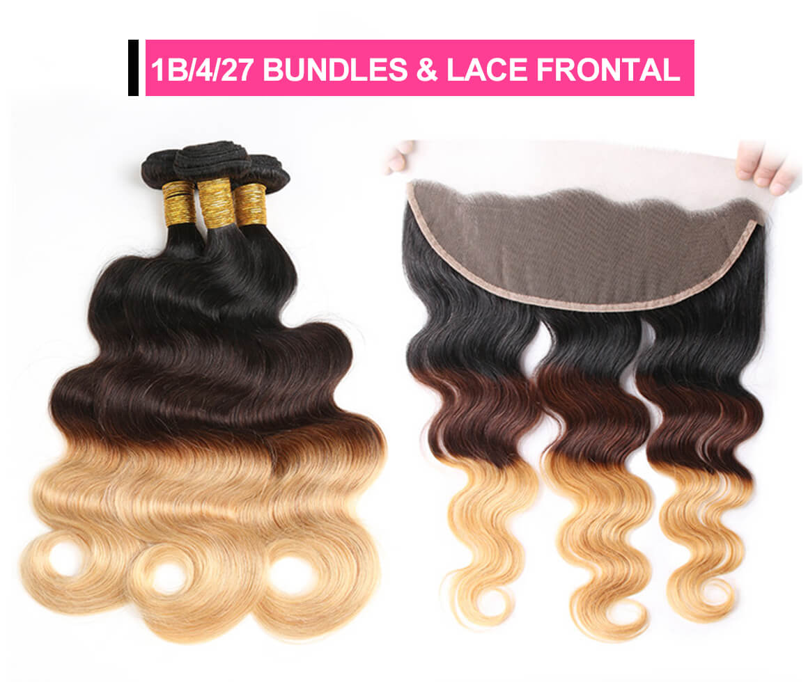 3 Bundles With Lace Frontal