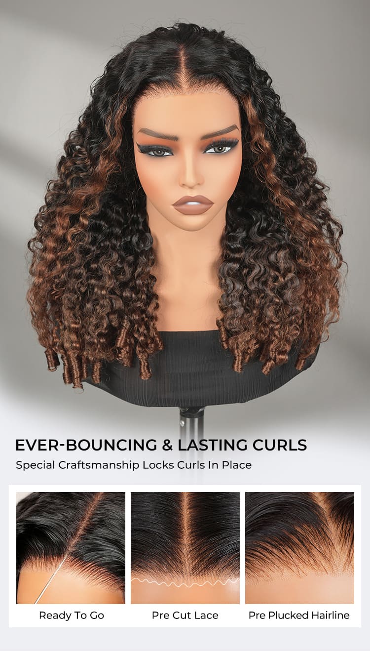 glueless curly wig