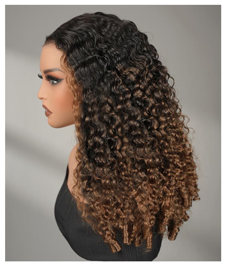 full density curly wig