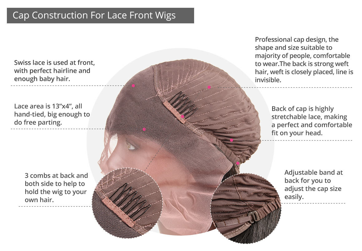 lace front wig detail