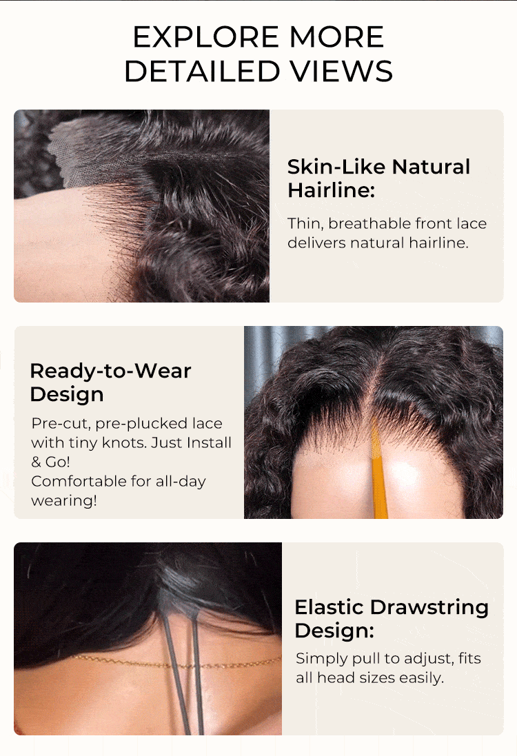 pre-cut pre-plucked natural hairline