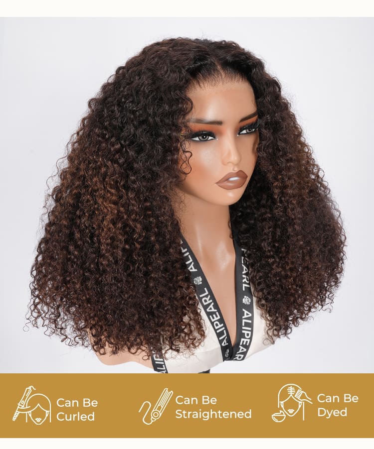 Full curly lace front wig