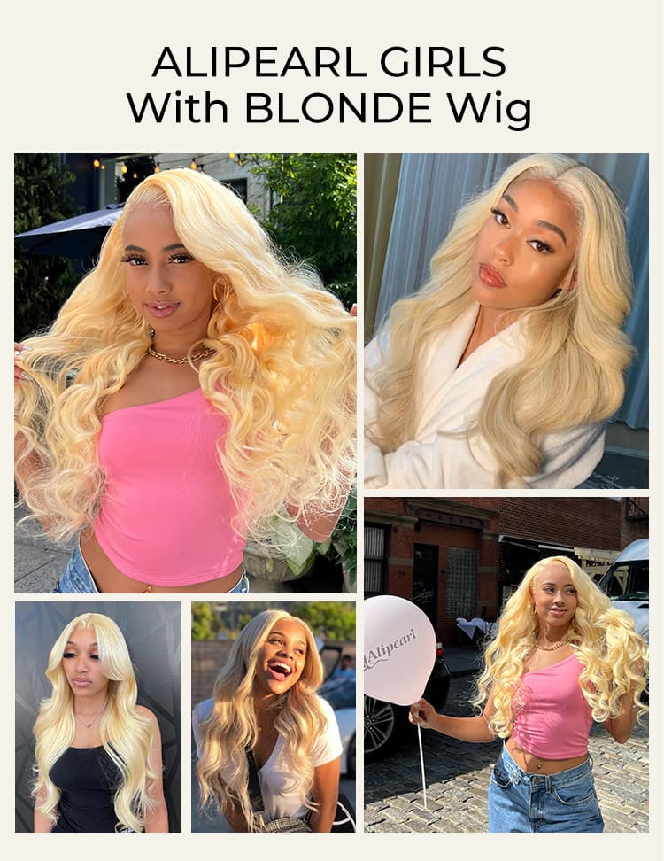 Alipearl blonde hd lace front wig