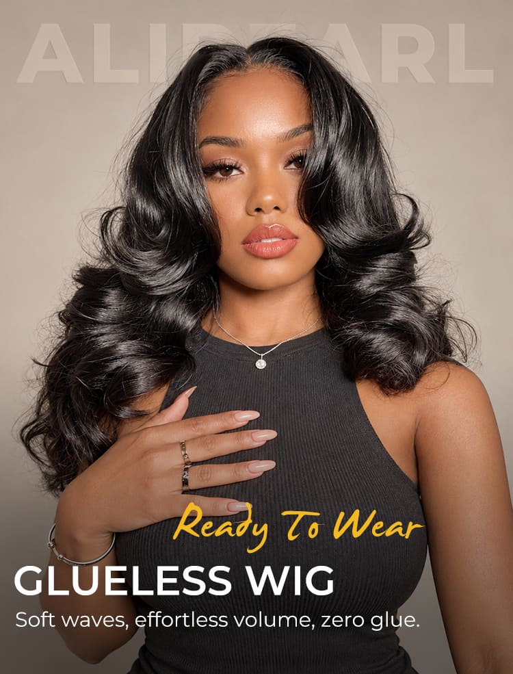 glueless body wave bob wig