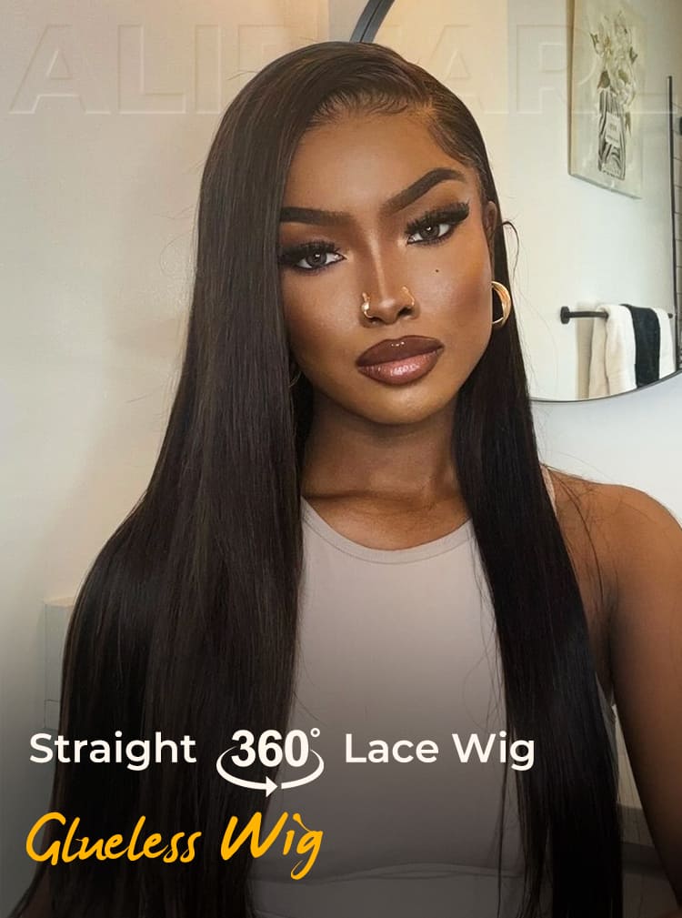 Alipearl straight 360 lace frontal wig