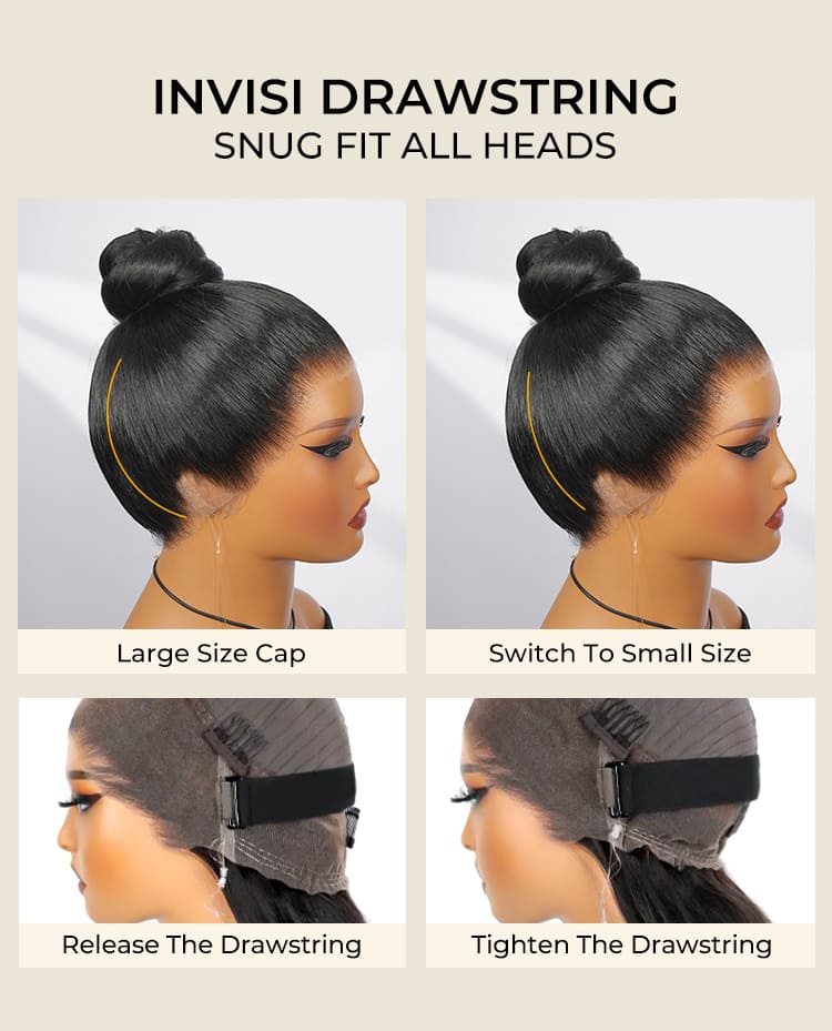 invisible drawstring fit all head size
