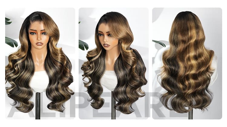 lagos m shaped hairline blonde highlight wigs