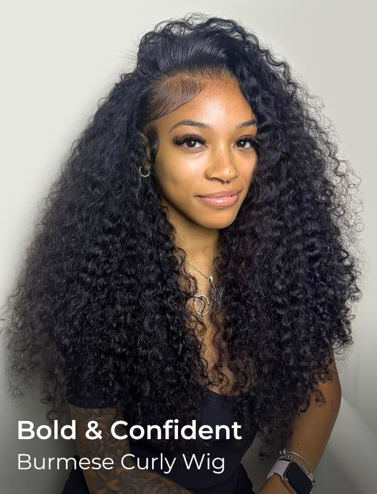 burmese curly hair wigs