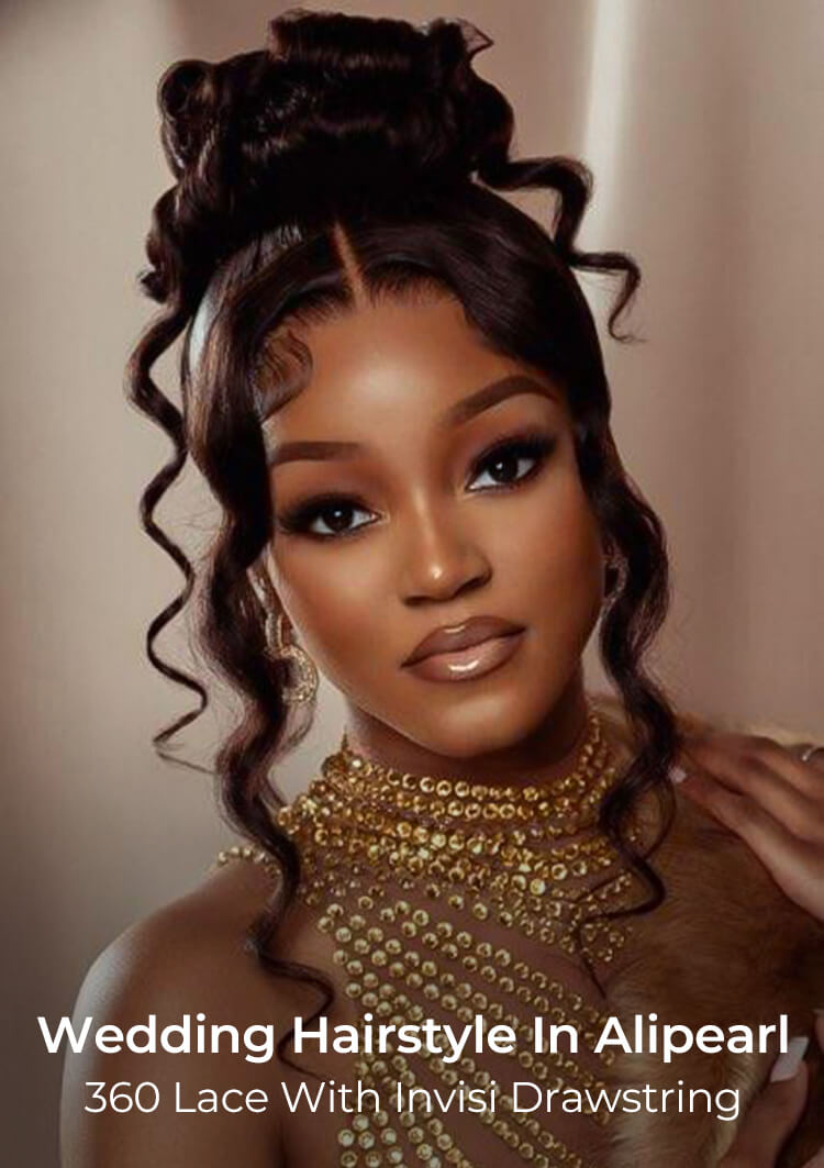 alipearl 360 lace wig for wedding hair
