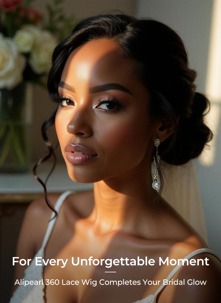 bridal pre styled wig