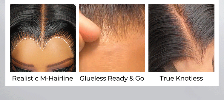 transparent m hairline lace closure wigs