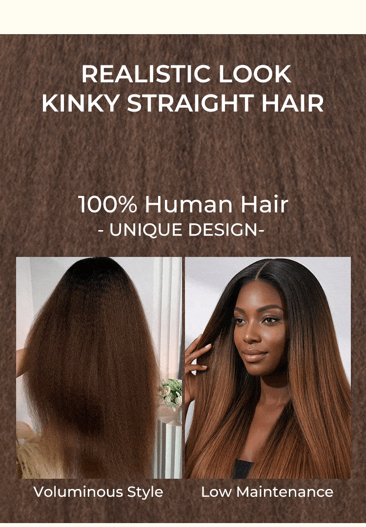 kinky straight hair texture
