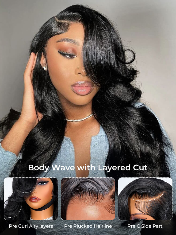 Body Wave With Layered Cut