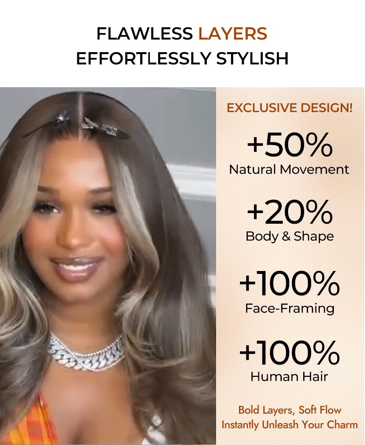 Stylish Flawless Wig With Layers