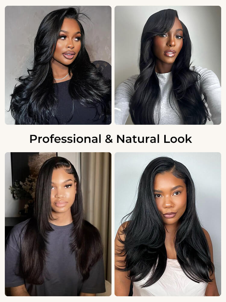 250 high density light yaki straight wig