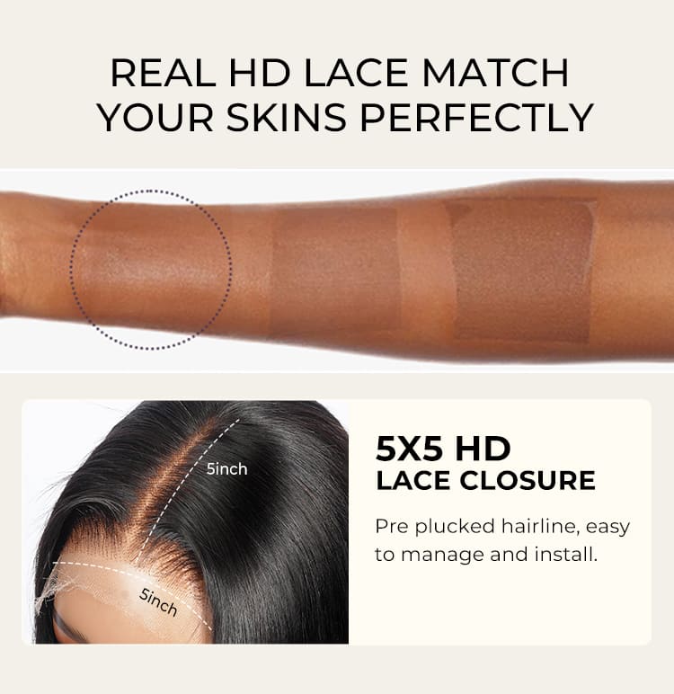 5x5 HD lace