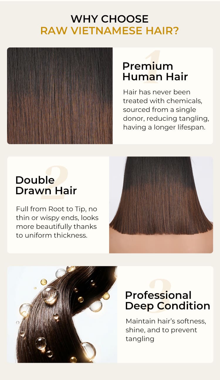 super double drawn hair