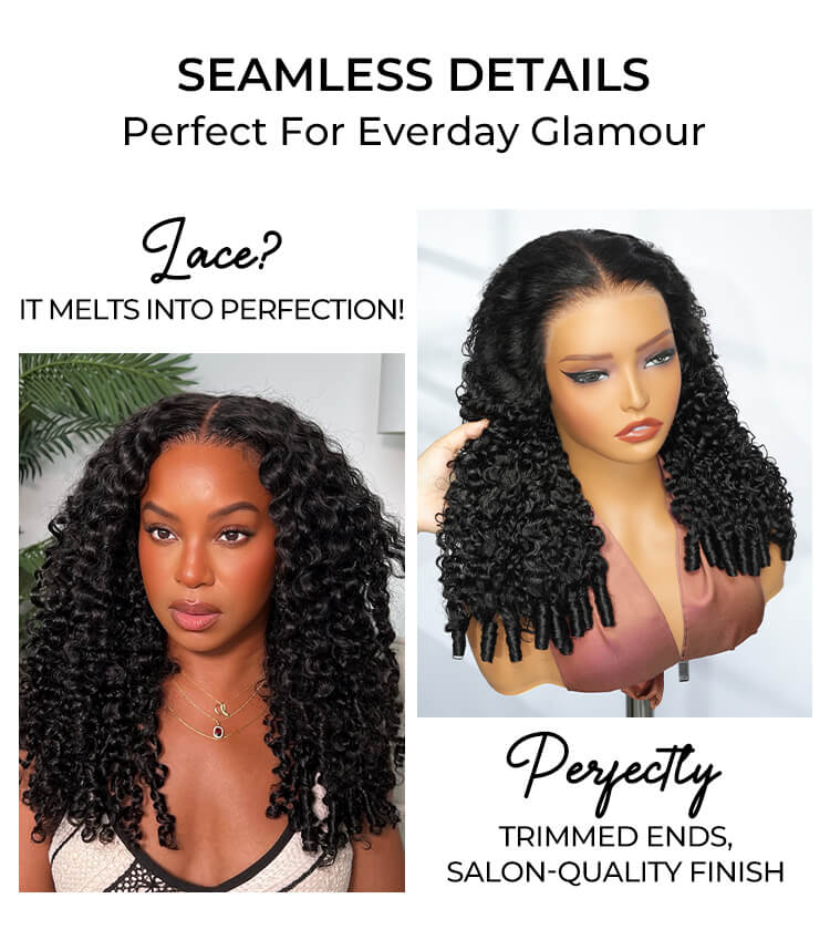 250 density curly glueless wig