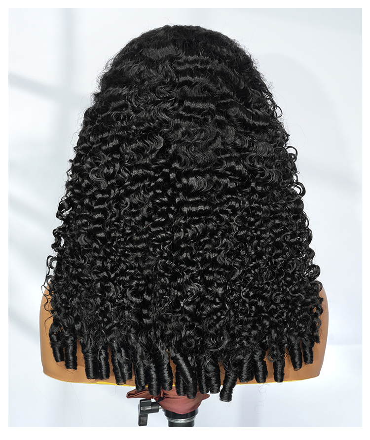 bouncy burmese curly hair with spiral ends