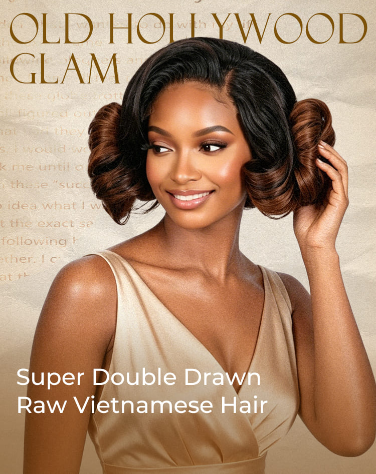 Old hollywood fashion wavy bob
