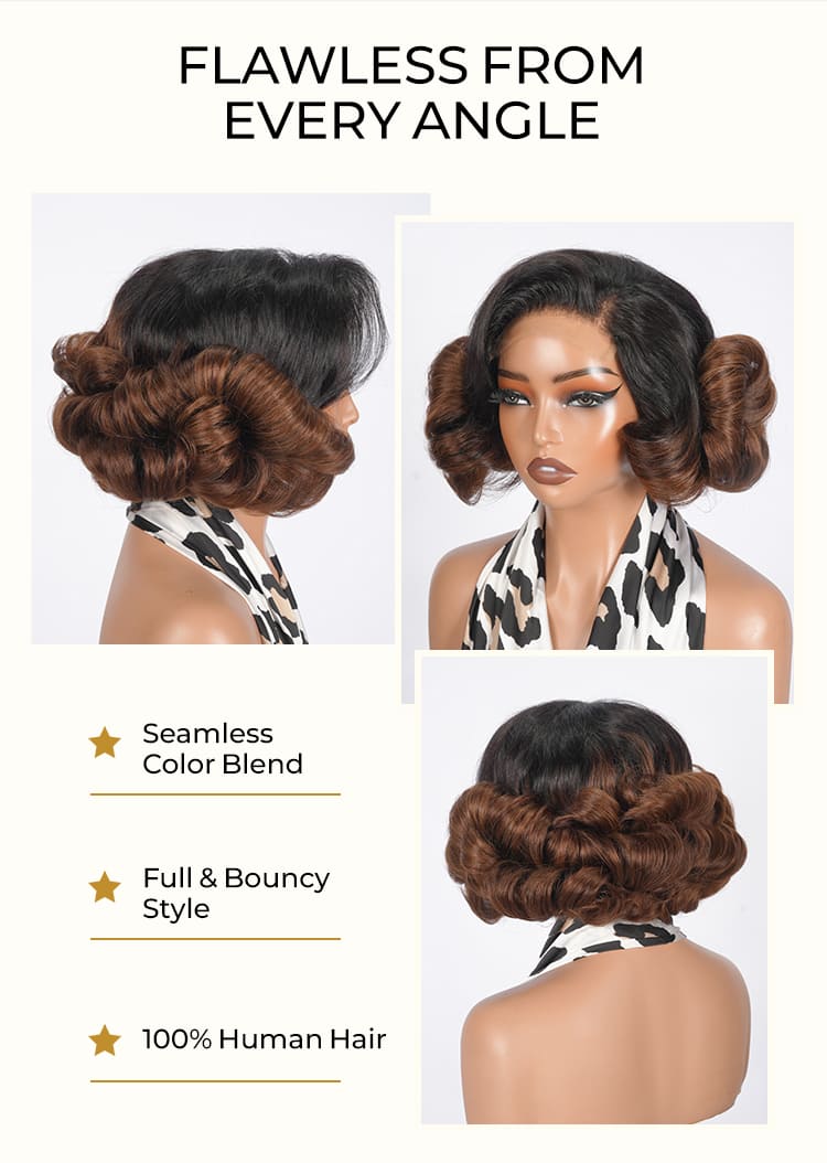 double drawn bob wig