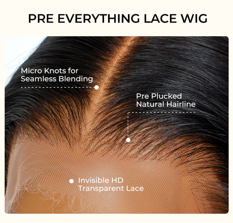 pre plucked HD lace wig