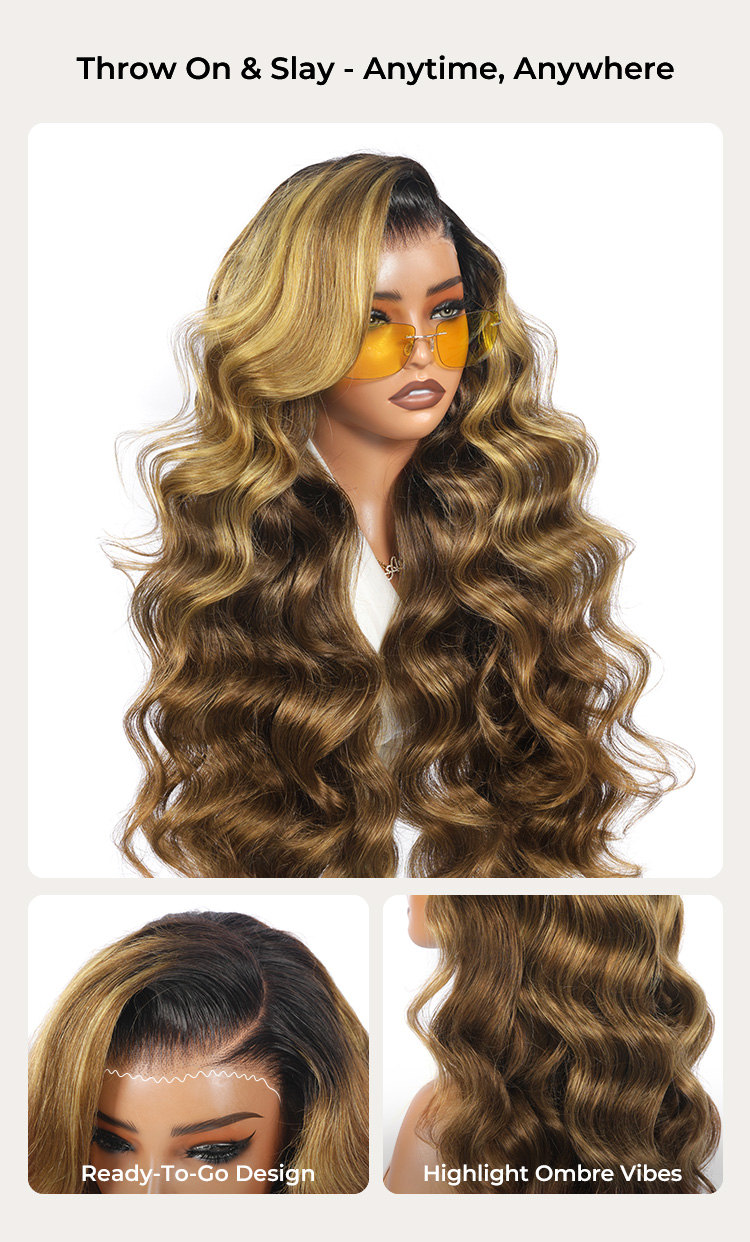 Highlight Ombre Loose Body Wave Wig