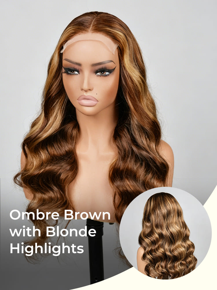 ombre brown hair with blonde highlights