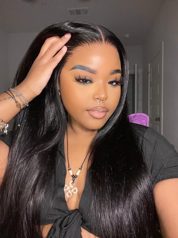 Single Knots Parting Max 13x5 HD Lace Front Wigs 300% High Density Virgin Human Hair