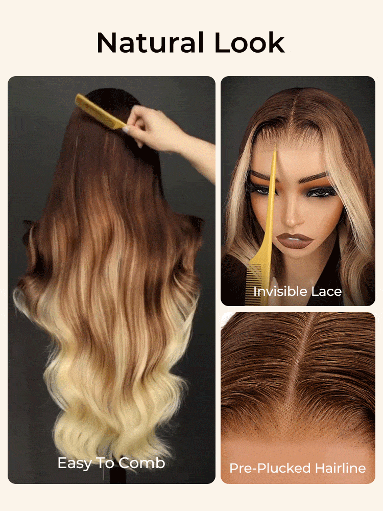 Pre-Plucked Hairline Transparent Lace Front Wigs
