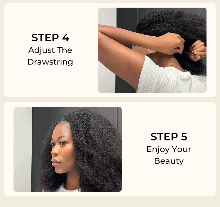 Fluffy Afro Curly Flip Over Half Wig
