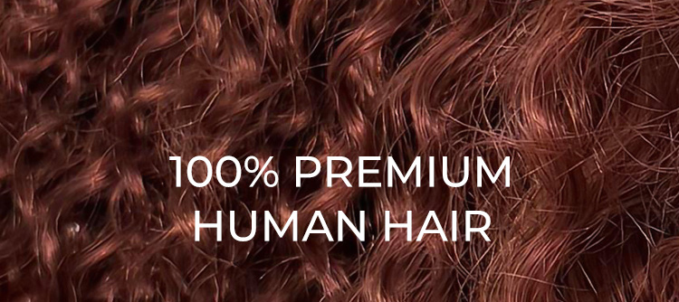 reddish brown human hair lace closure wig