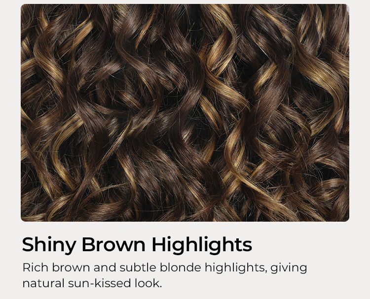 warm brown highlight wigs