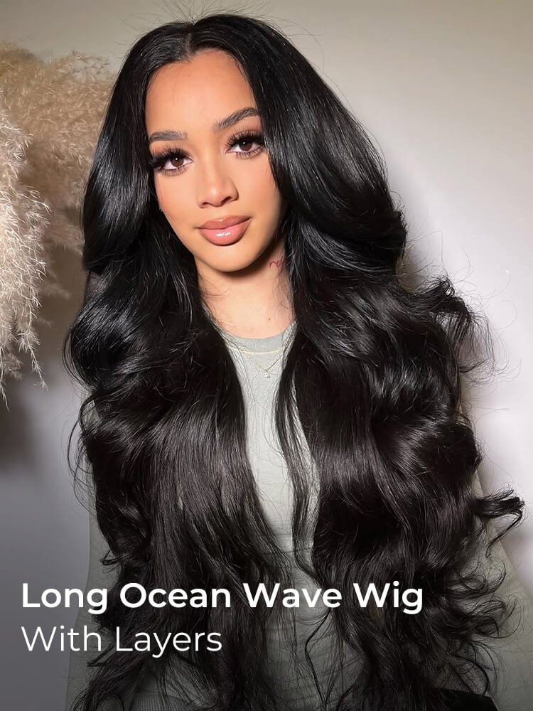 super long body wave wig