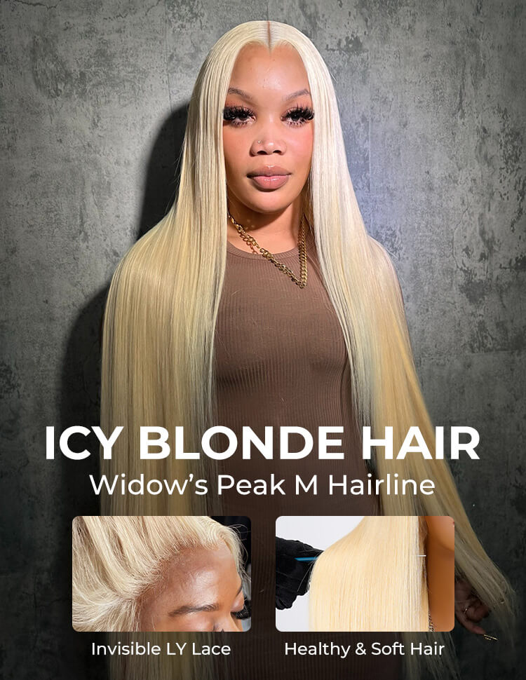 colored straight lace closure wig