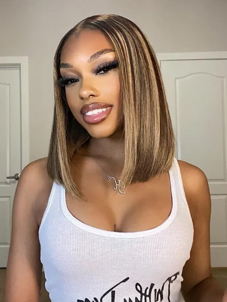 full end short bob wig