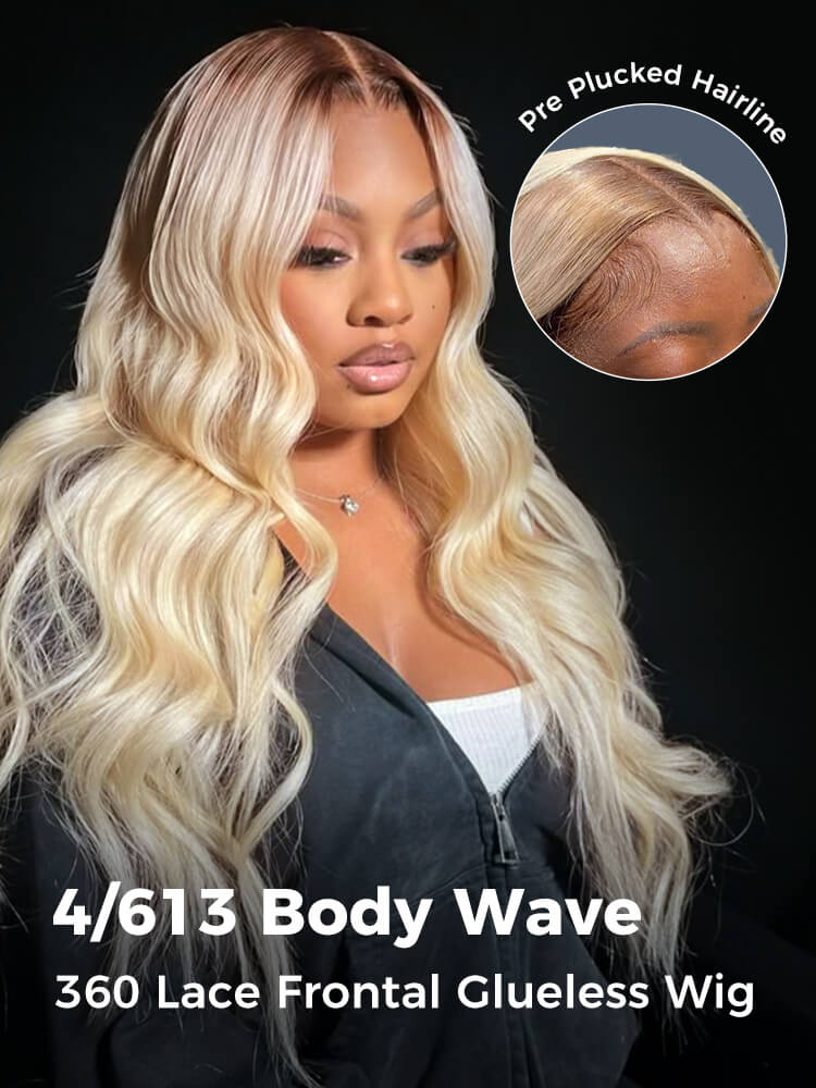 ombre blonde body wave wig