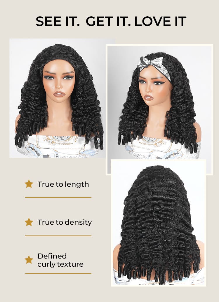 Full Density Burmese Curly Glueless Wig