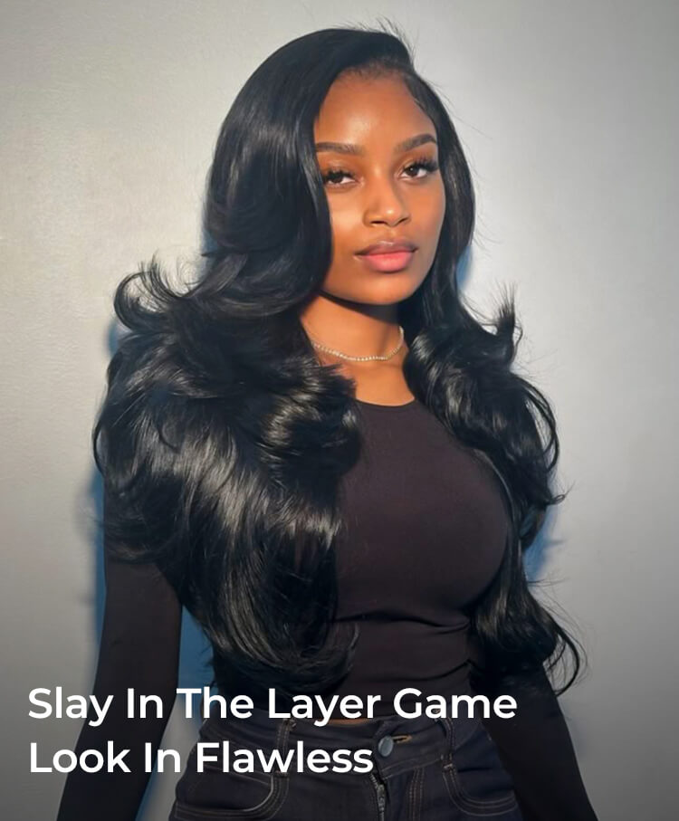 layered cut body wave wig