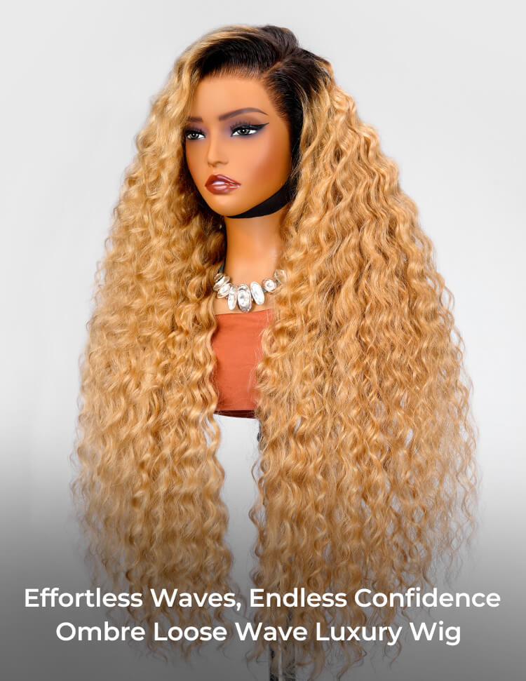 loose curly lace frontal wig