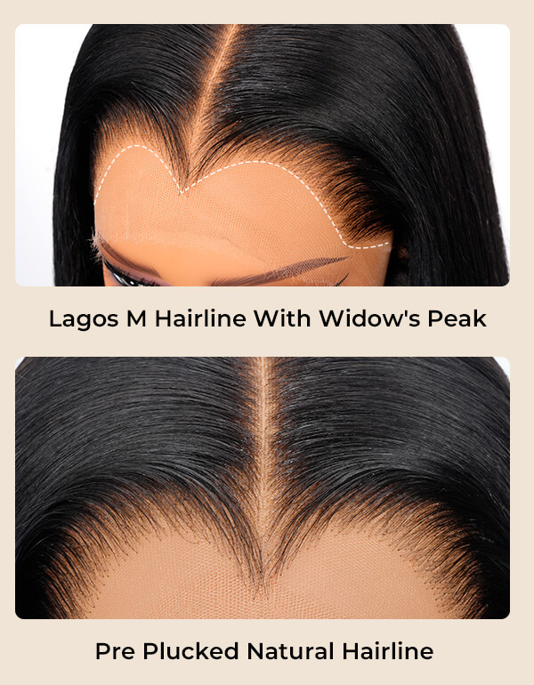 pre plucked m hairline