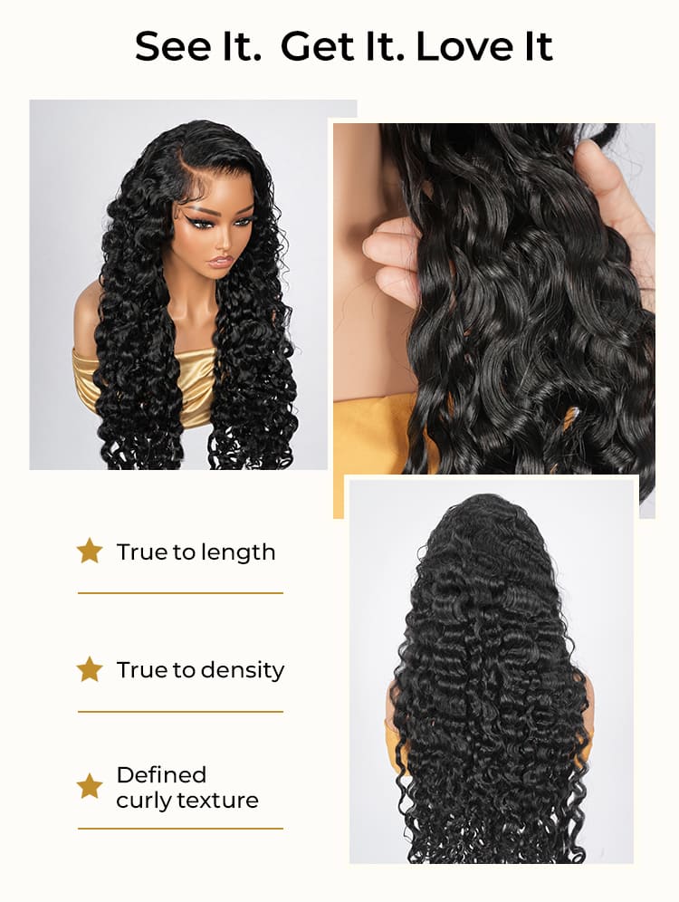 bouncy Indian Curly Hair Glueless Wig