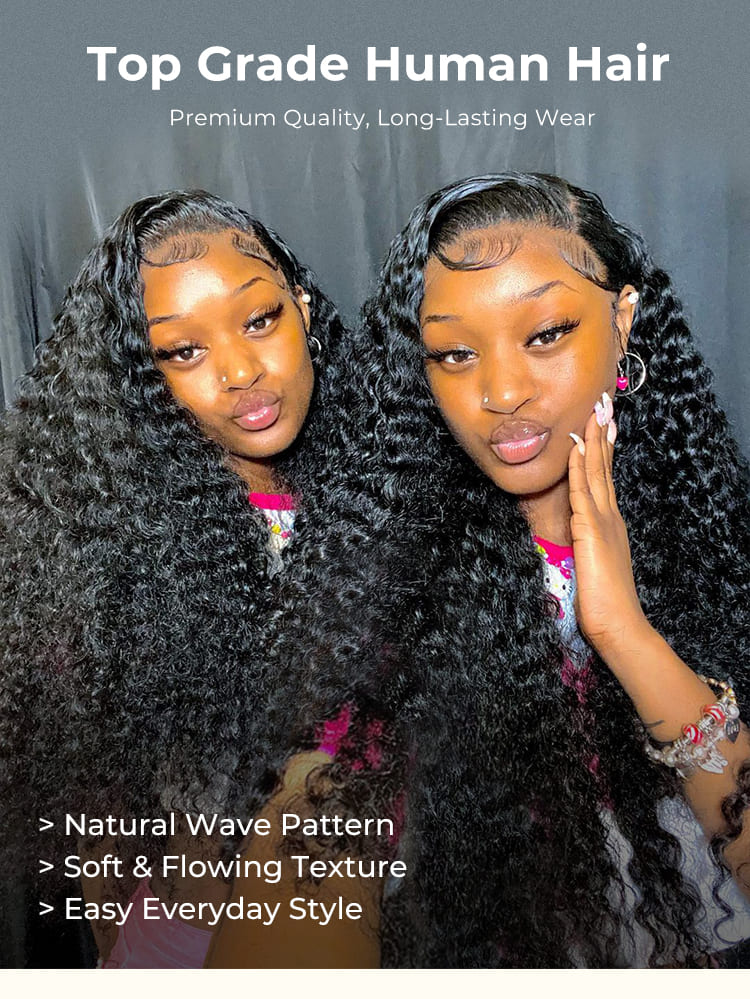 Double Drawn Water Wave Wig