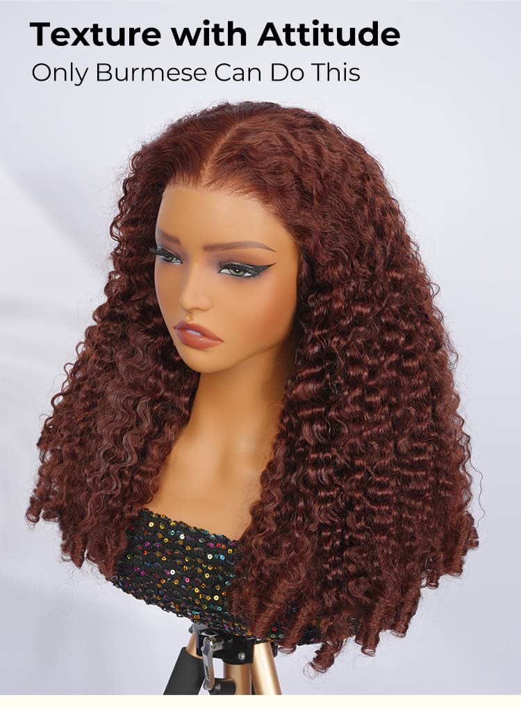 burmese curly human hair wig