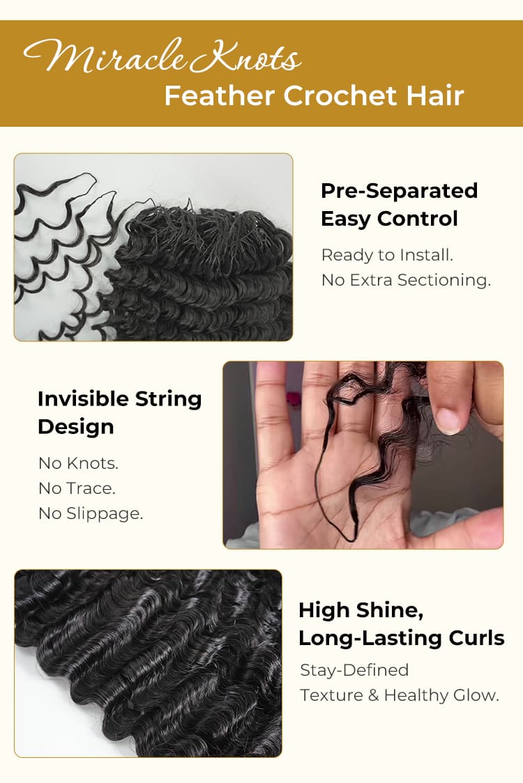 miracle knots crochet human hair extensions