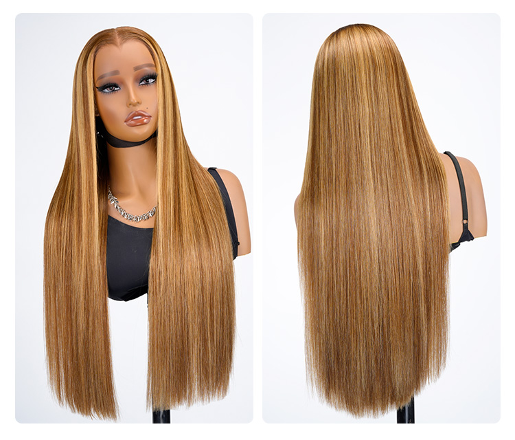 smooth straight lace frontal wig