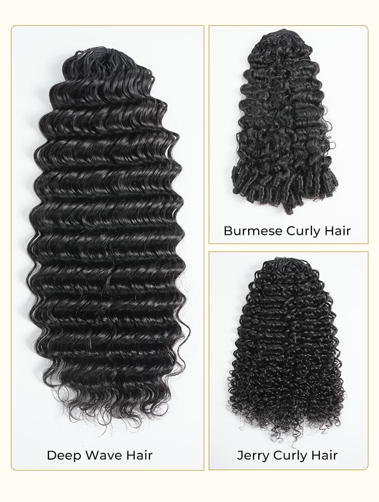 3 hair texture hair extension