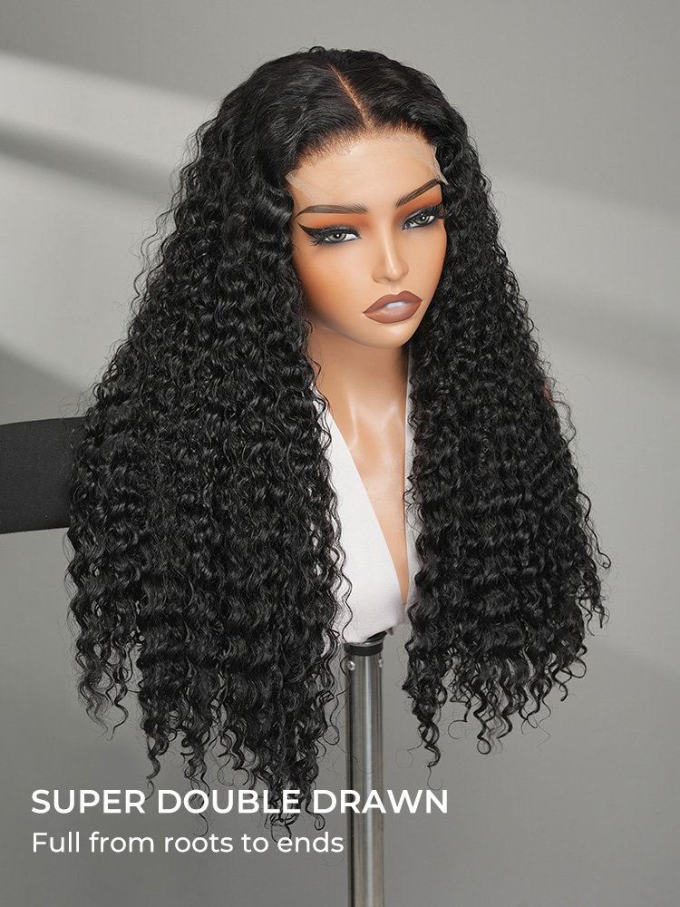 double drawn deep wave wig