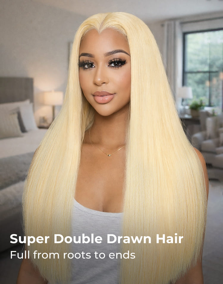 super double drawn wig